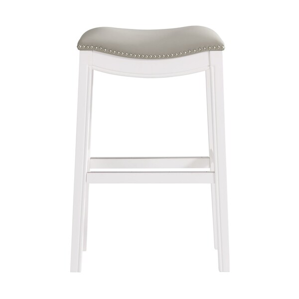 Williston Bar Height Stool, White, 2PK